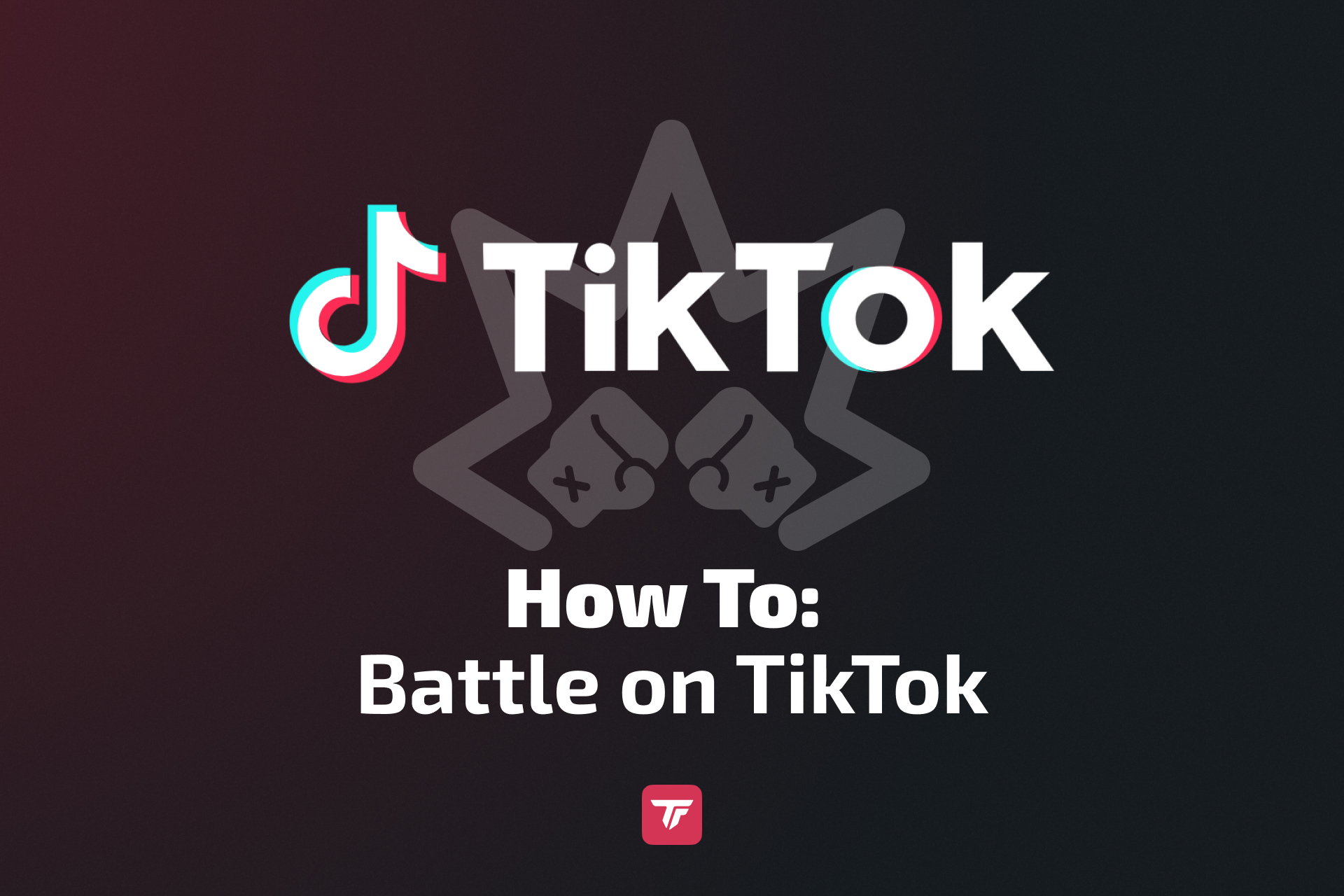TikTok battle tutorial banner showing creators how to start live matches.