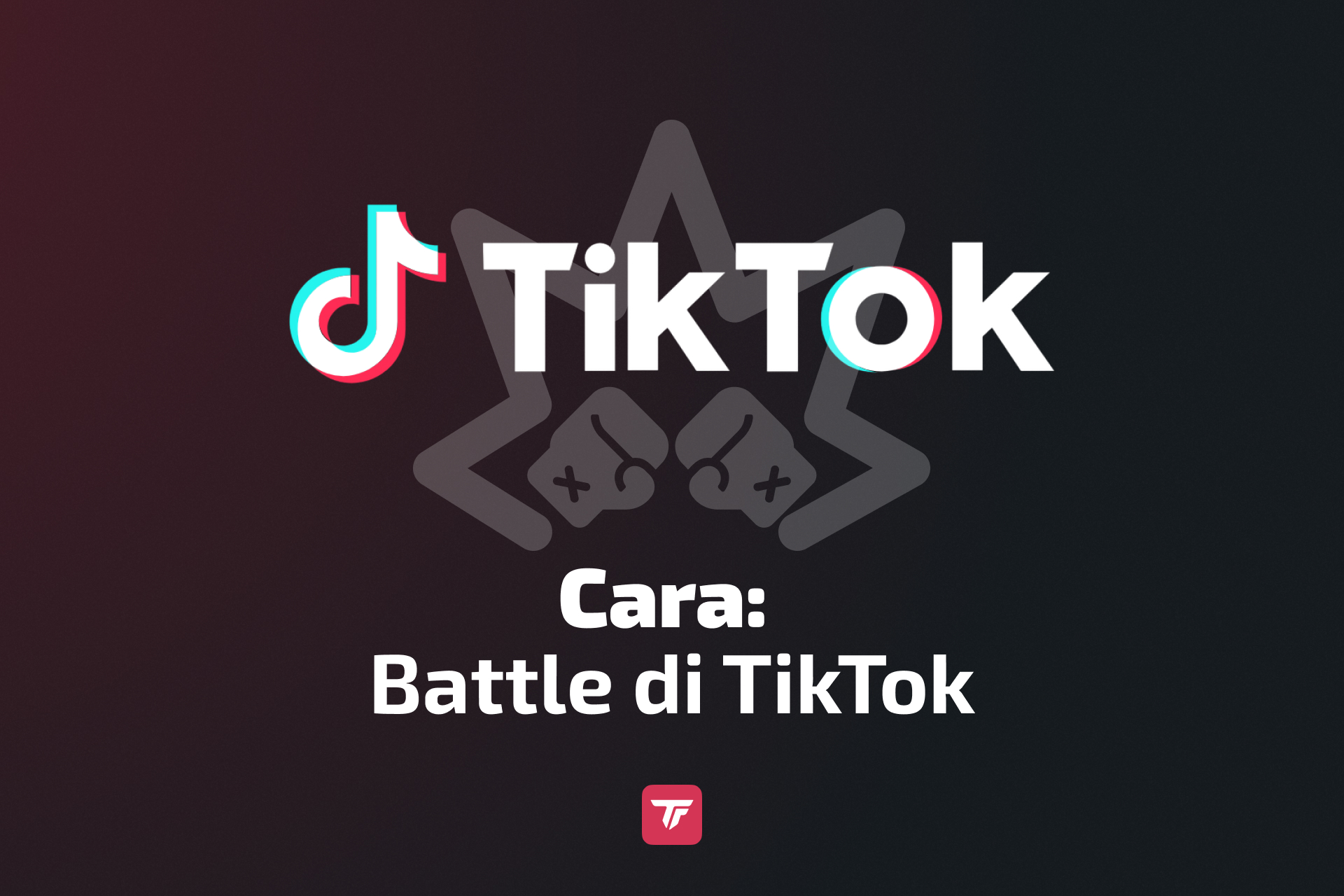 Banner tutorial TikTok Battle yang menunjukkan kepada kreator cara memulai live match