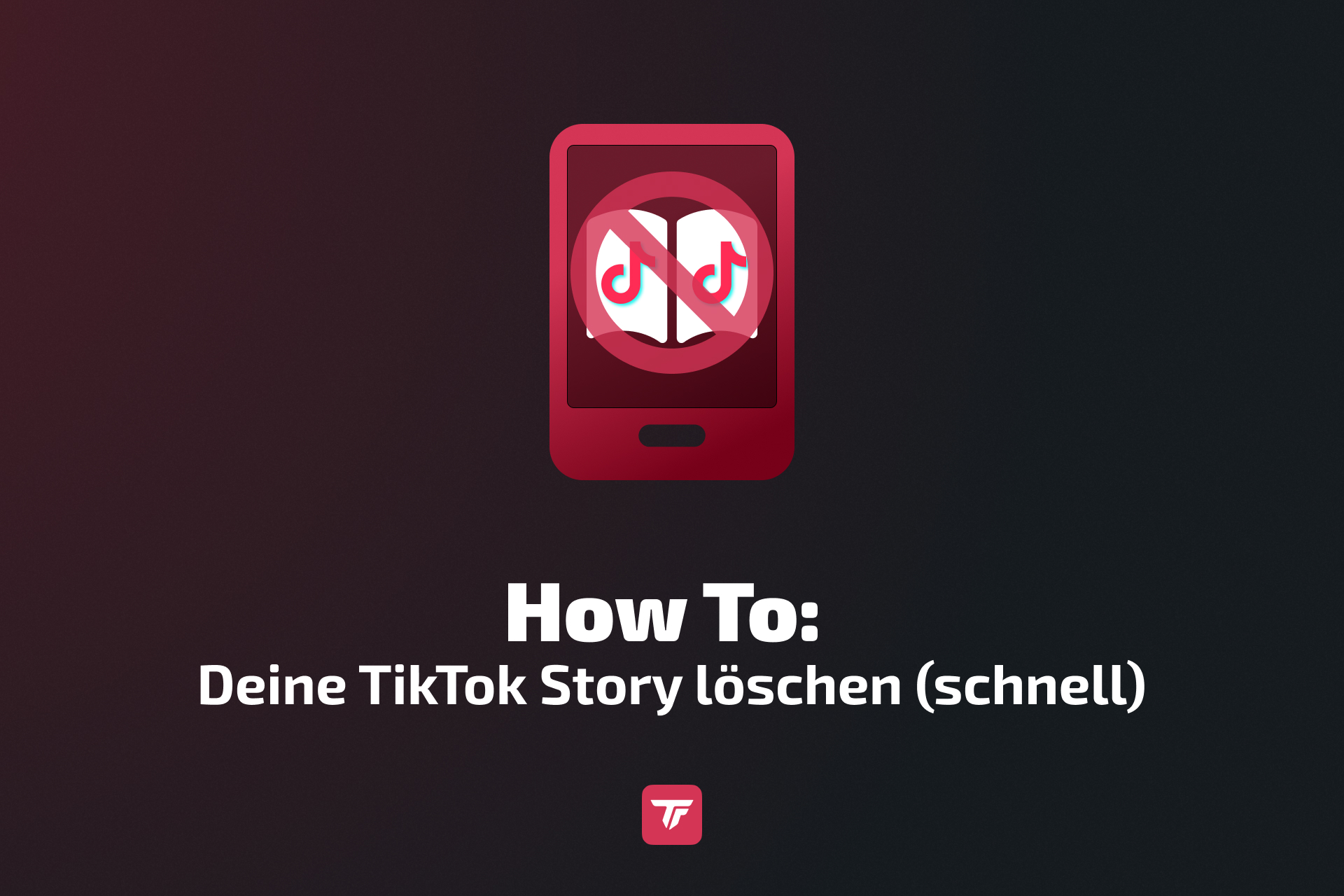Tutorial-Thumbnail, das zeigt, wie man TikTok-Stories schnell löscht