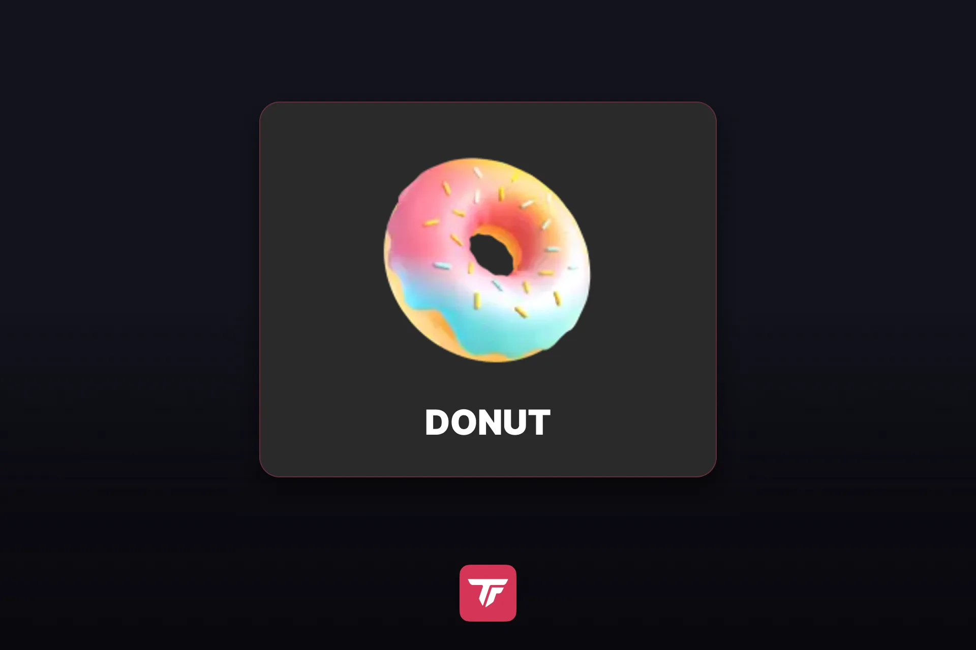 Das Donut-Symbol aus dem Geschenk-Panel von TikTok LIVE