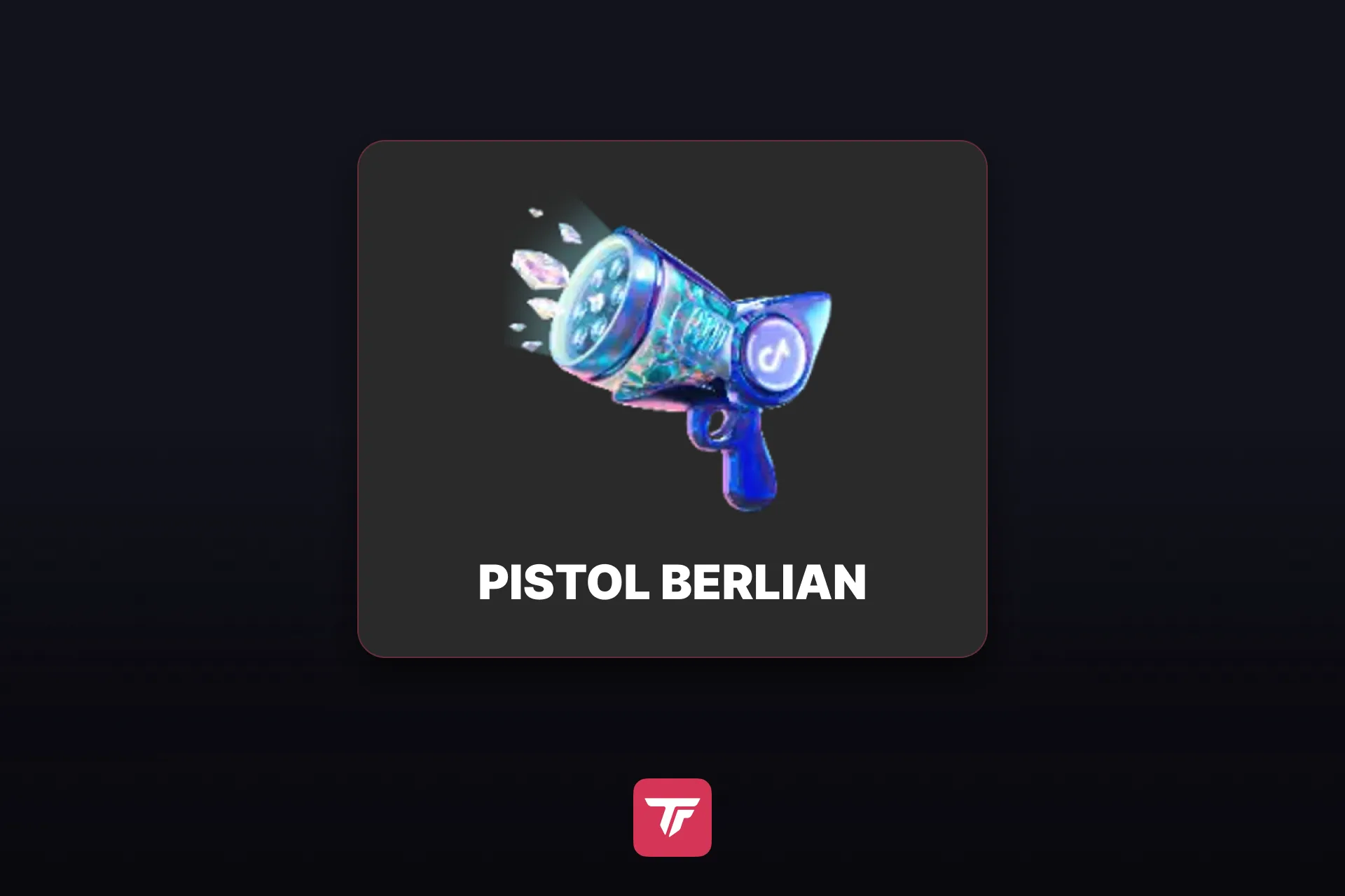 Ikon Pistol Berlian dari panel gift TikTok LIVE