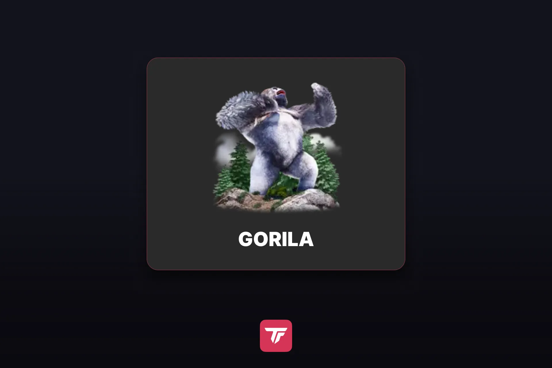 Ikon gift Gorila dari panel gift TikTok LIVE